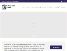 Tablet Screenshot of languagelink.ie