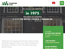 Tablet Screenshot of languagelink.com